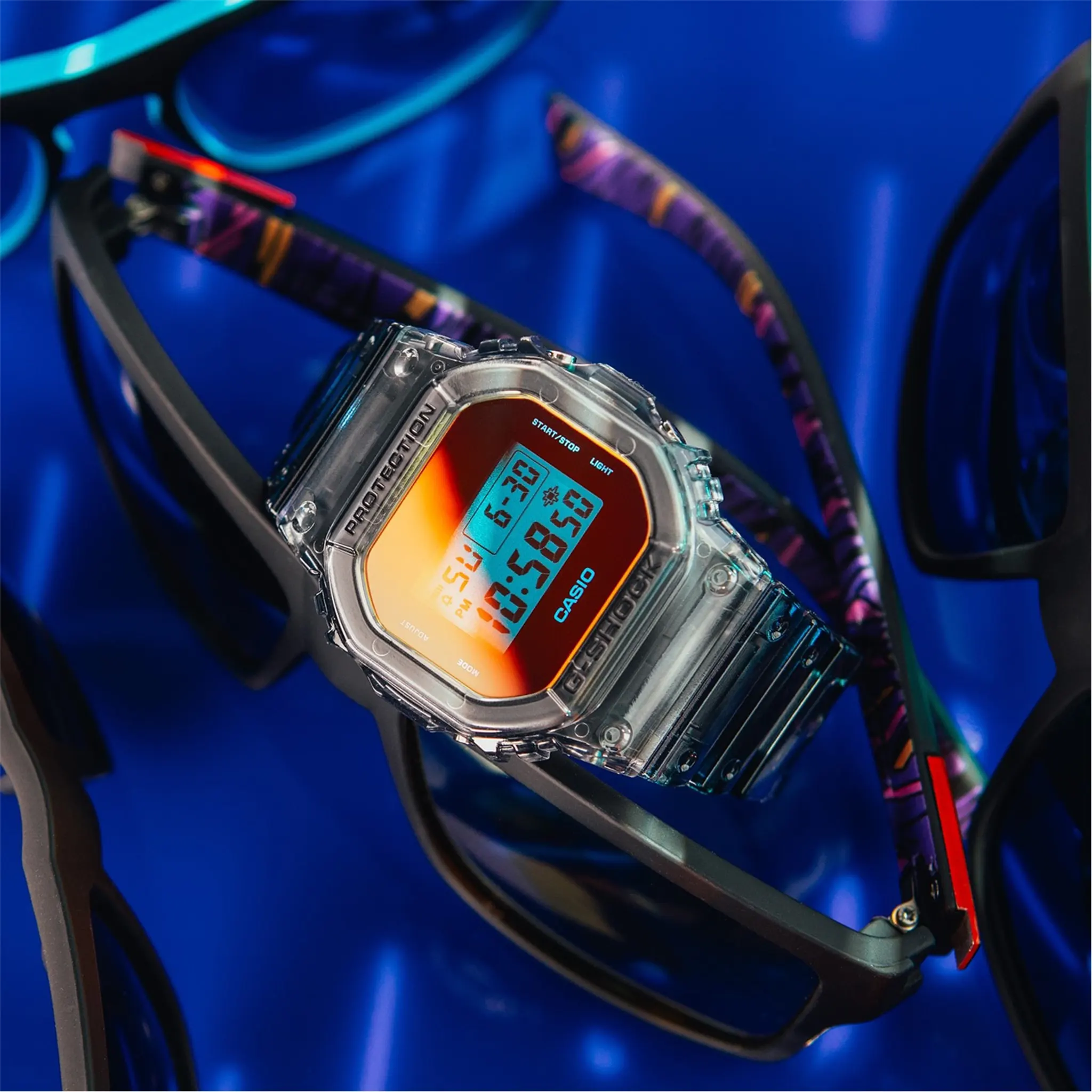 Front view of G-Shock Casio DW-5600TL-7ER Gunmetal